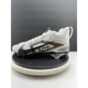 Nike Alpha Menace 4 Elite Mens Size 13 Football Cleats White Black FZ7701-101